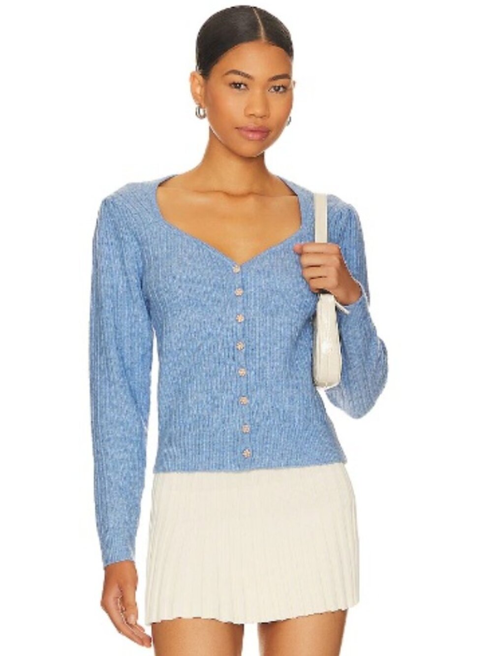 Revolve Heartloom Pedretti Cardigan, Lake Blue | Size XS